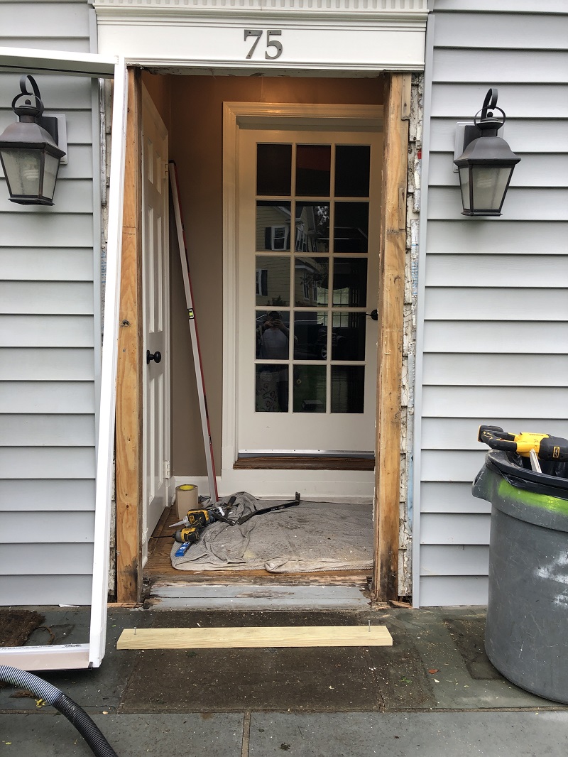 Removal of Old Door
